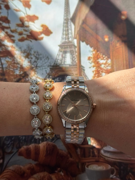 PARIS ÉLYSÉE - Αδιάβροχο Premium Ρολόι Stainless Steel