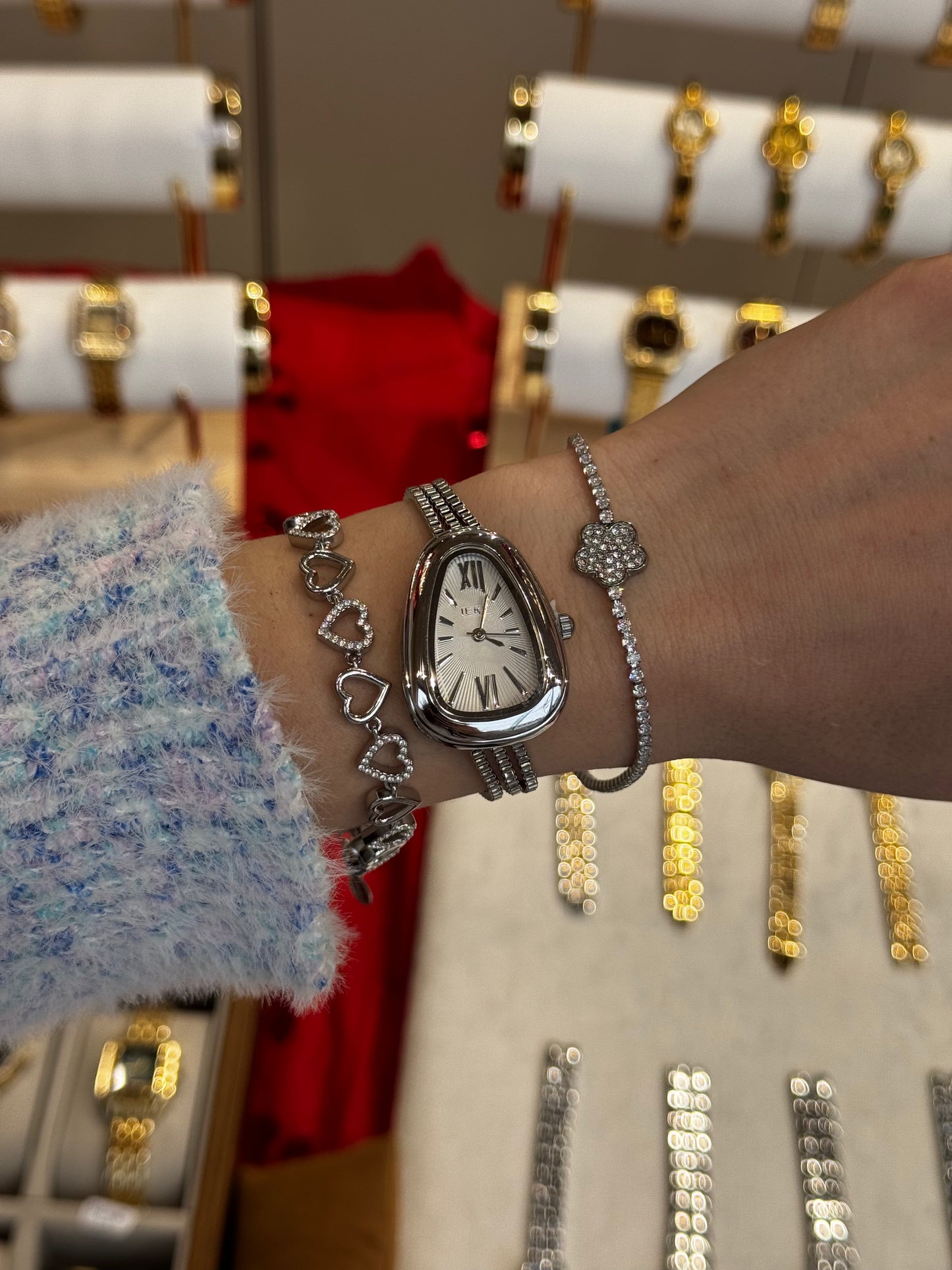 Exotic Drop Silver– αδιάβροχο ρολόι premium stainless steel