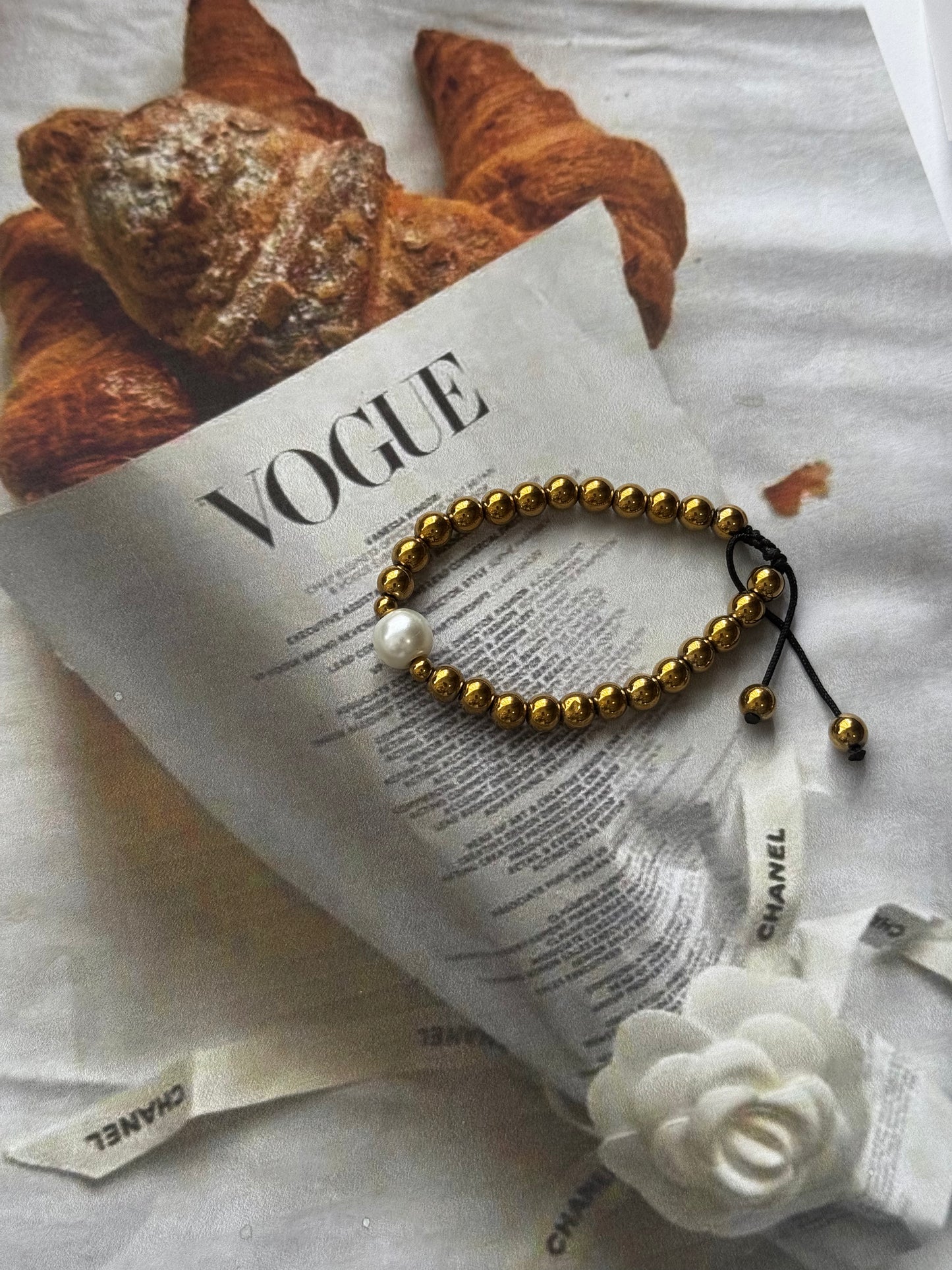 Selini Golden Bead – βραχιόλι Χειροποίητα κοσμήματα by Pnoe