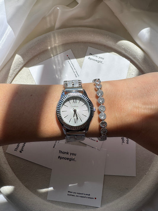 PARIS ARGENT ÉTOILÉE – Αδιάβροχο Premium Ρολόι Stainless Steel