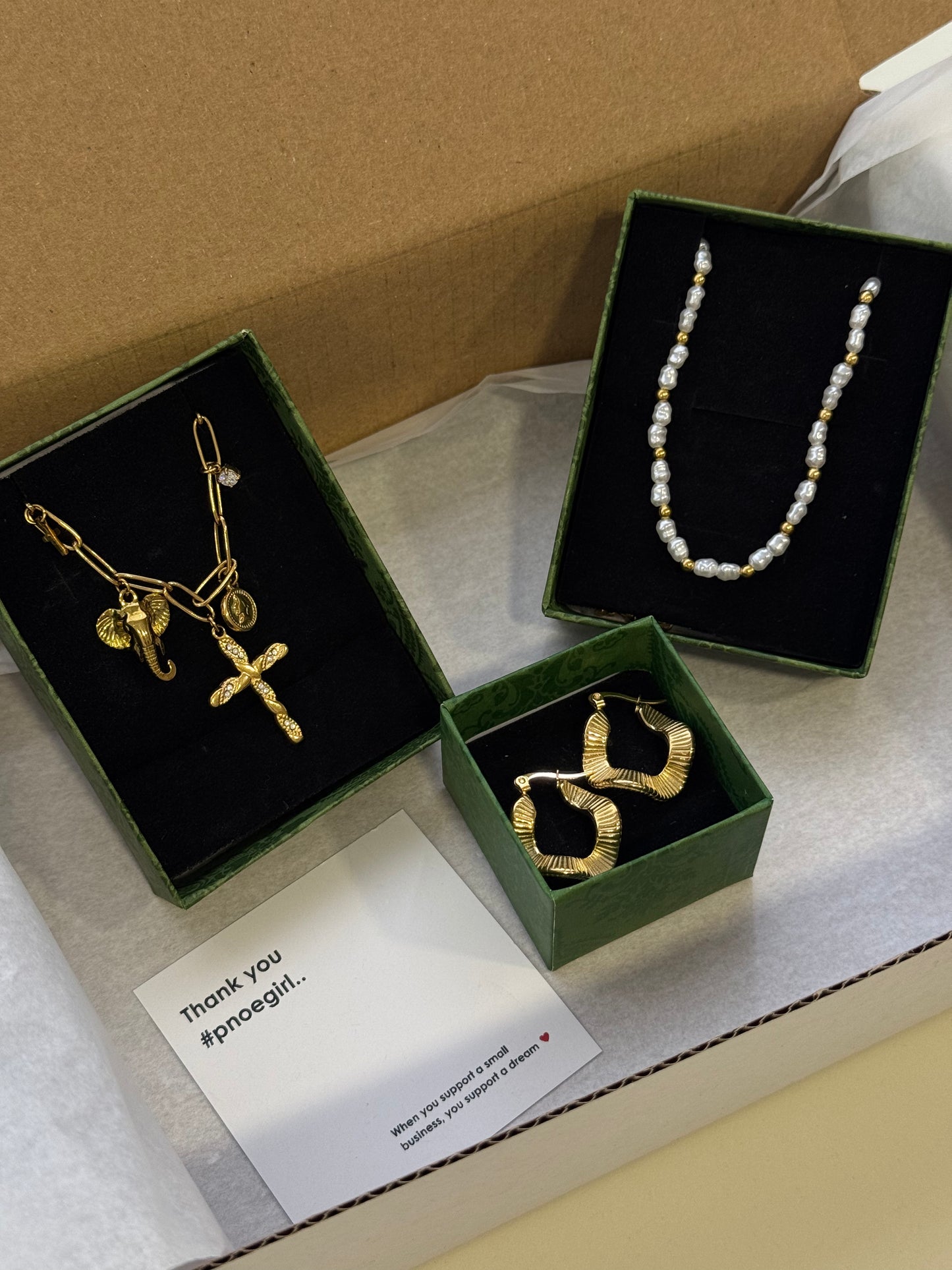 Viral Mystery box “Fall edition”🍁 3 ατσάλινα κοσμήματα