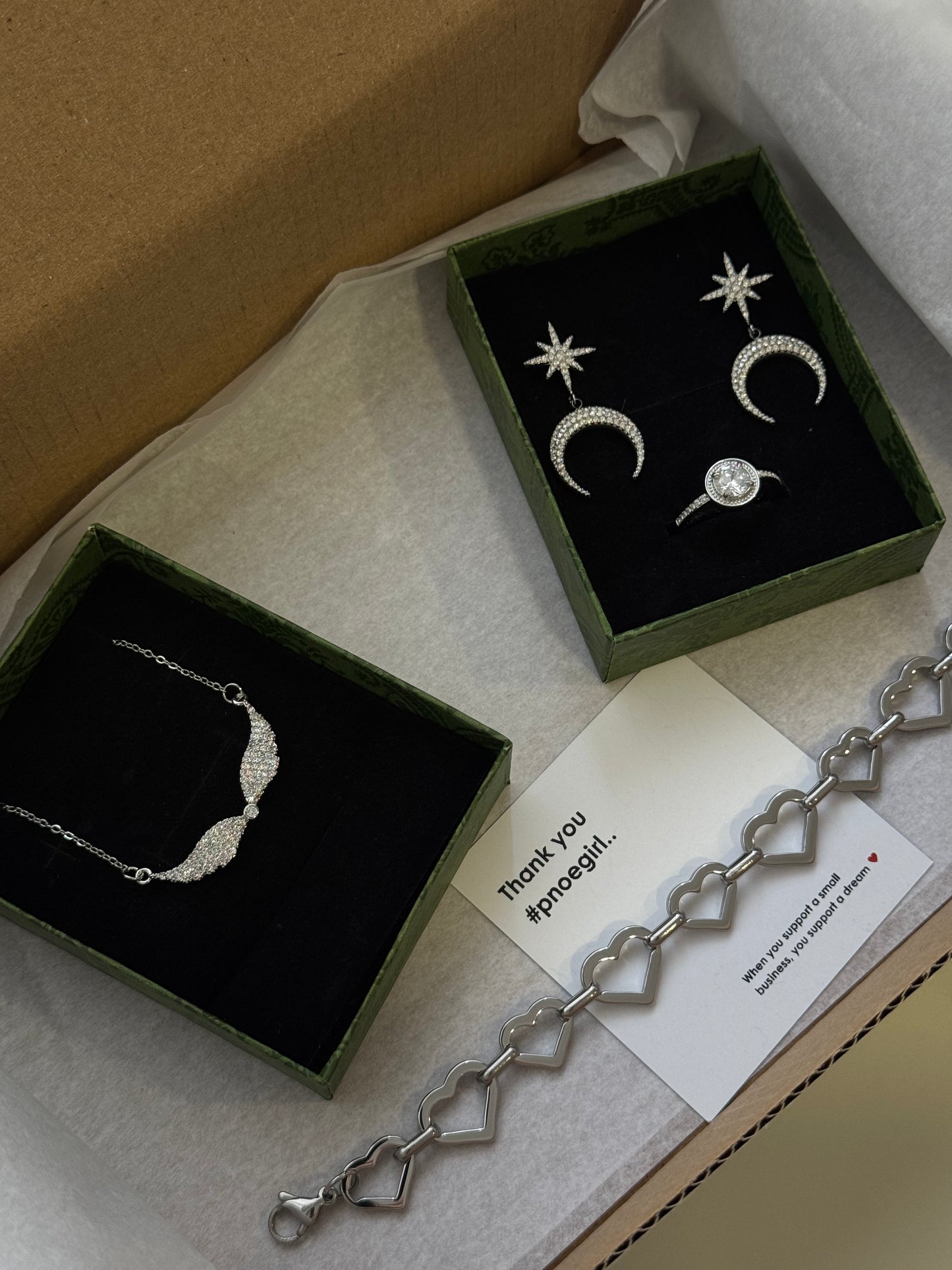 Viral Mystery box «Fall edition» 🍁 4 ατσάλινα κοσμήματα