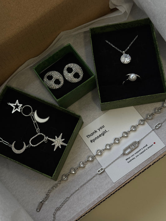 Viral Mystery box “Fall edition” 🍁 6 ατσάλινα κοσμήματα