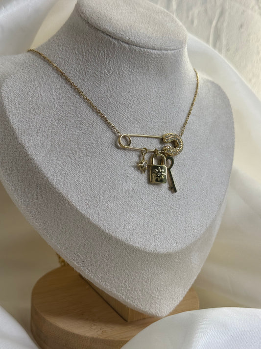 Locked in Luck - κολιέ stainless steel