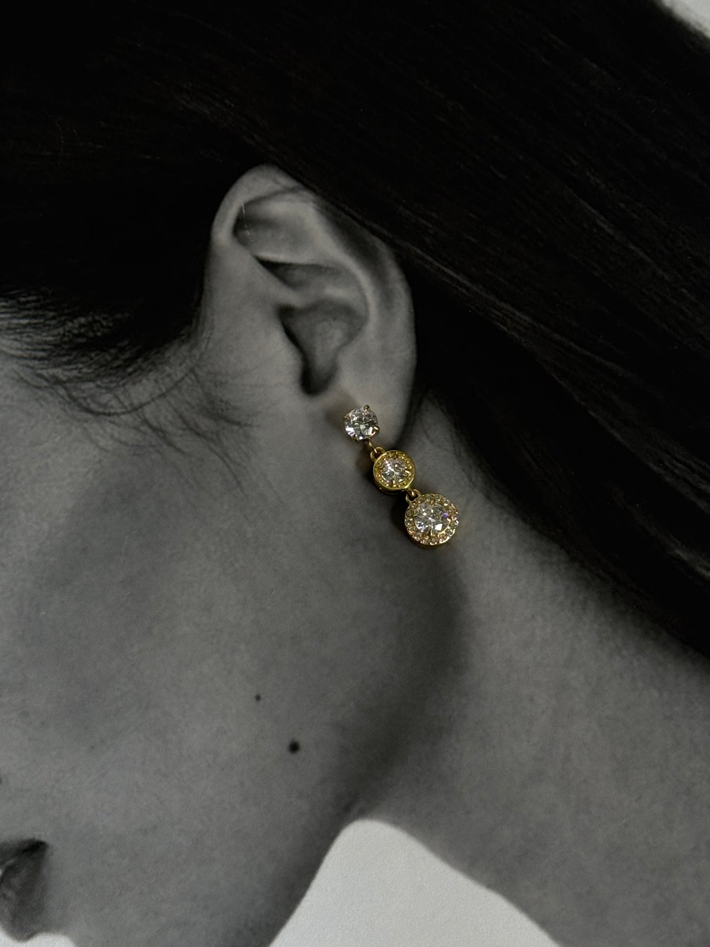 Luna Cascade - σκουλαρίκια stainless steel