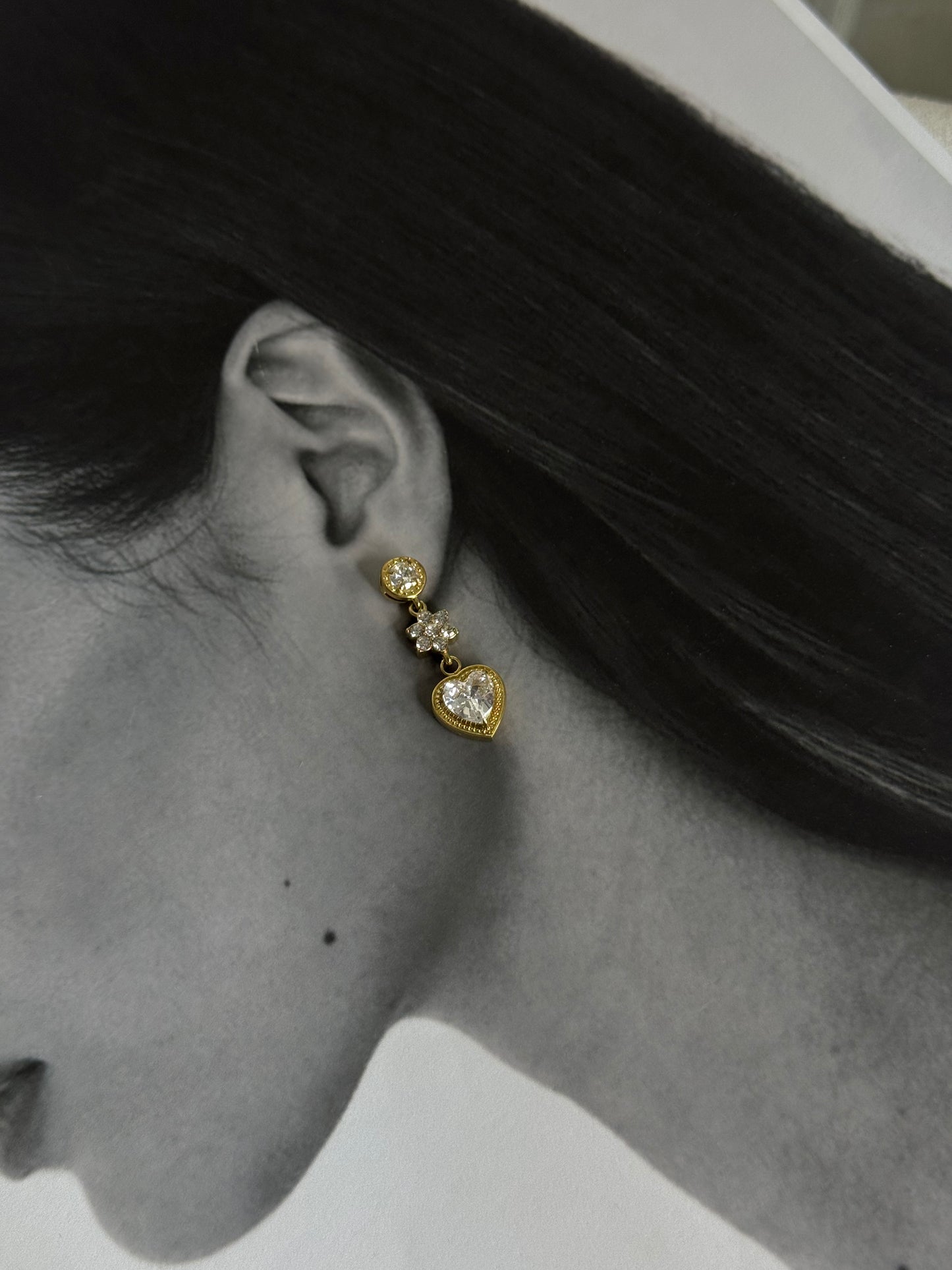 Amour Radiant - σκουλαρίκια stainless steel