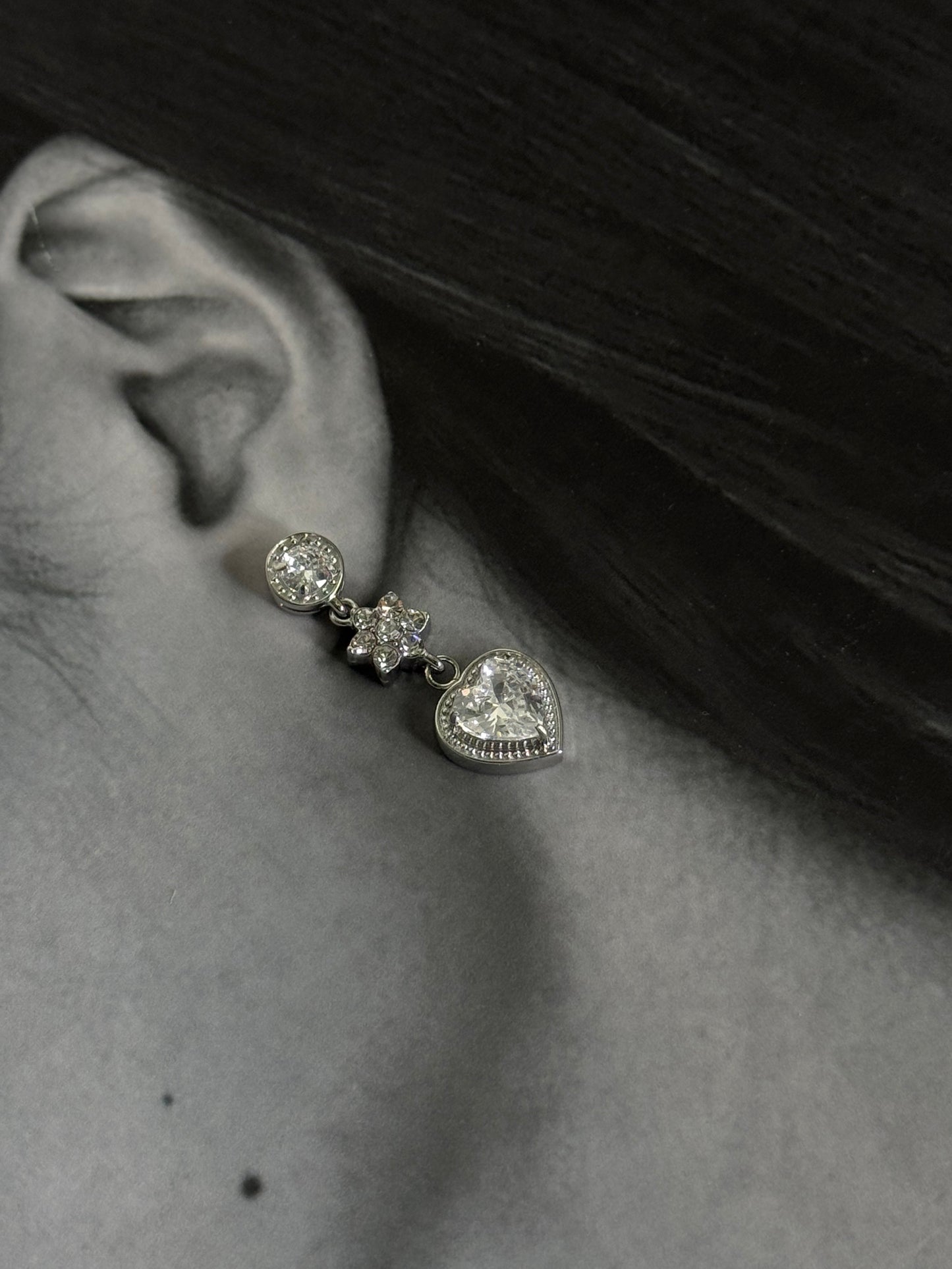 Amour Radiant - σκουλαρίκια stainless steel