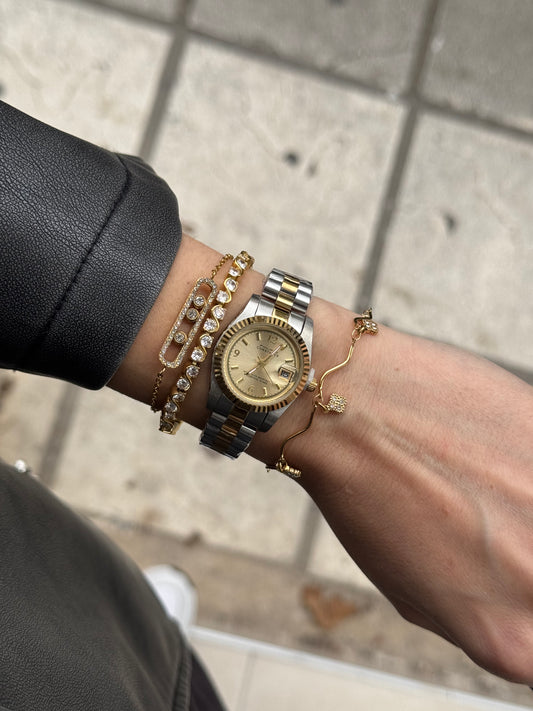 AURIC DAWN — Αδιάβροχο Premium Ρολόι Stainless Steel