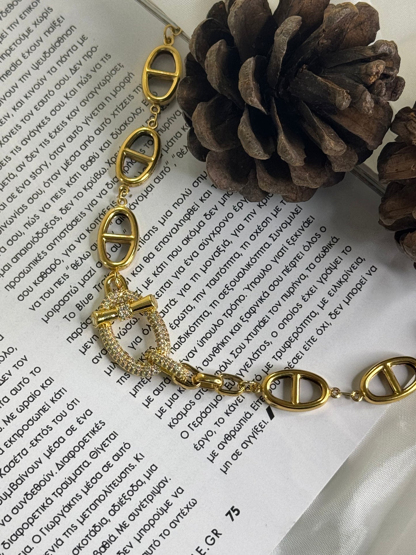 Golden Loop-βραχιόλι stainless steel