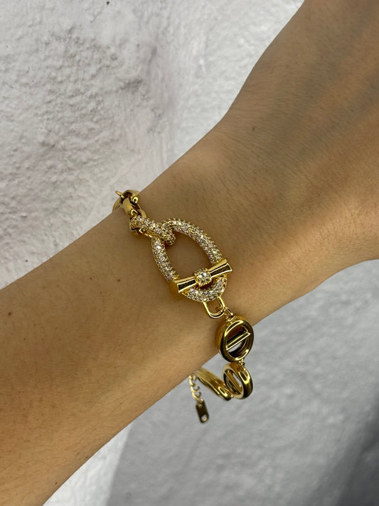 Golden Loop-βραχιόλι stainless steel