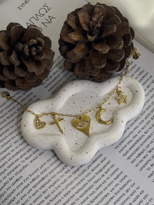 Mystic Heart-βραχιόλι stainless steel