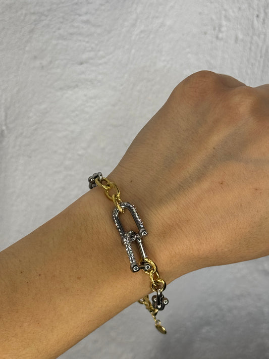 Dual Chain-βραχιόλι stainless steel