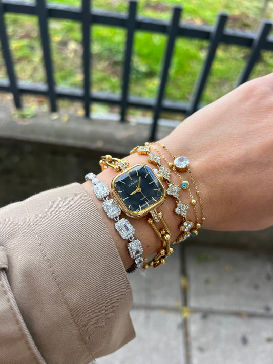 Noir d’Or — Αδιάβροχο Premium Ρολόι Stainless Steel