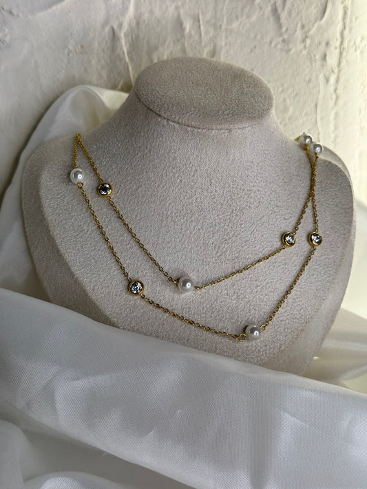 Pearl Glow — Κολιέ Stainless Steel