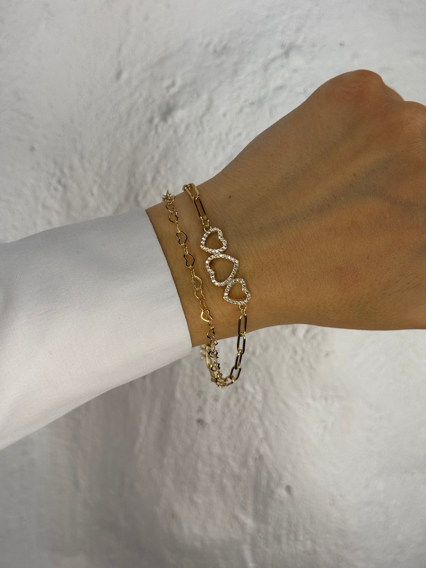 Heart Chain – βραχιόλι από ανθεκτικό ορείχαλκο