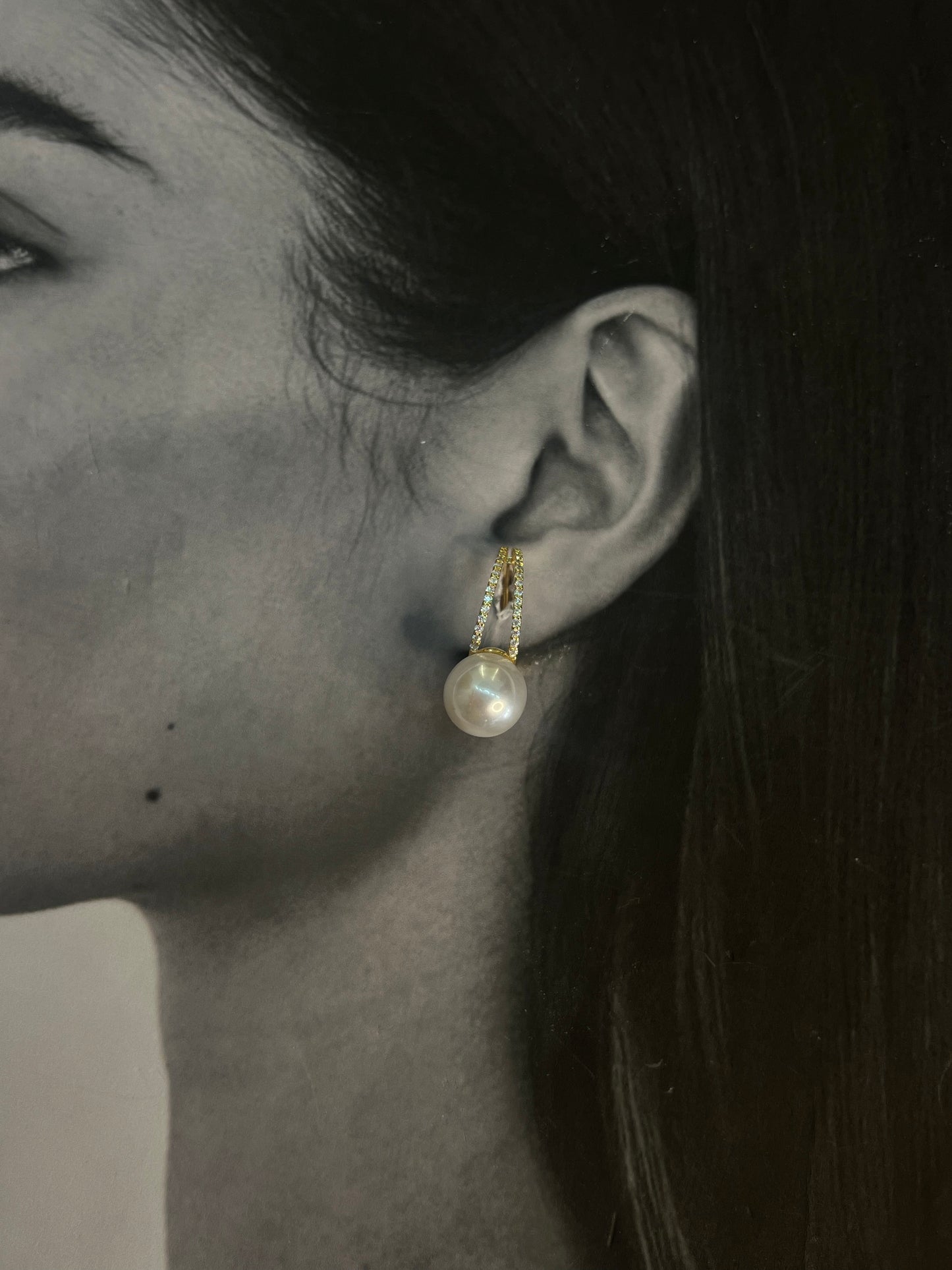 Élise Pearl – Σκουλαρίκια από ανθεκτικό ορείχαλκο