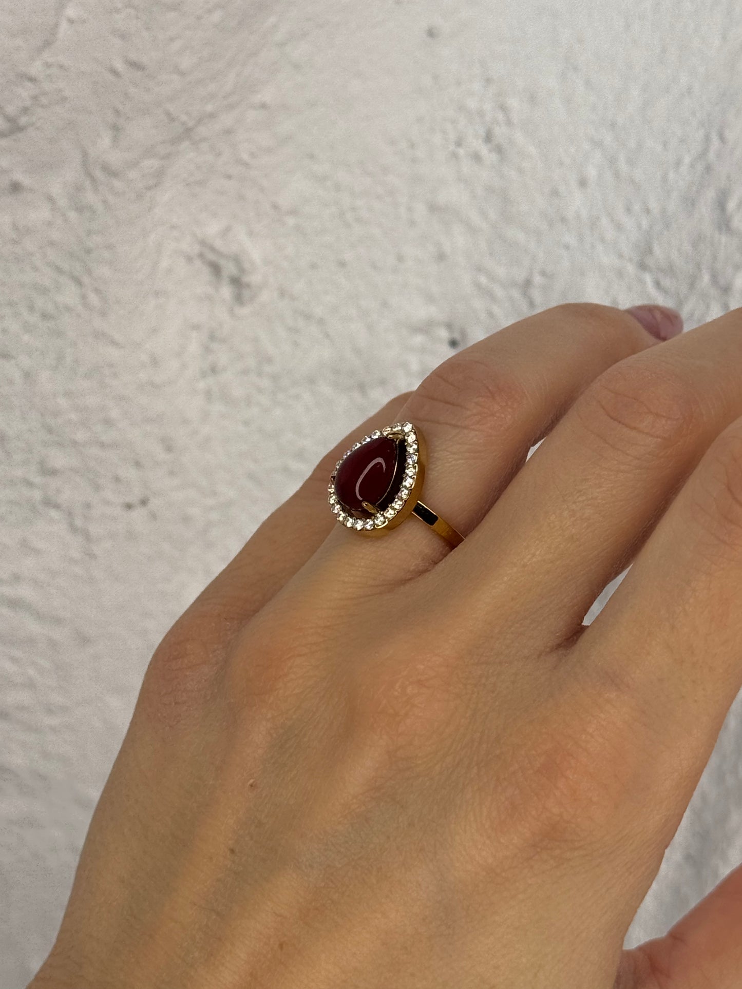 Crimson Tear – δαχτυλίδι stainless steel