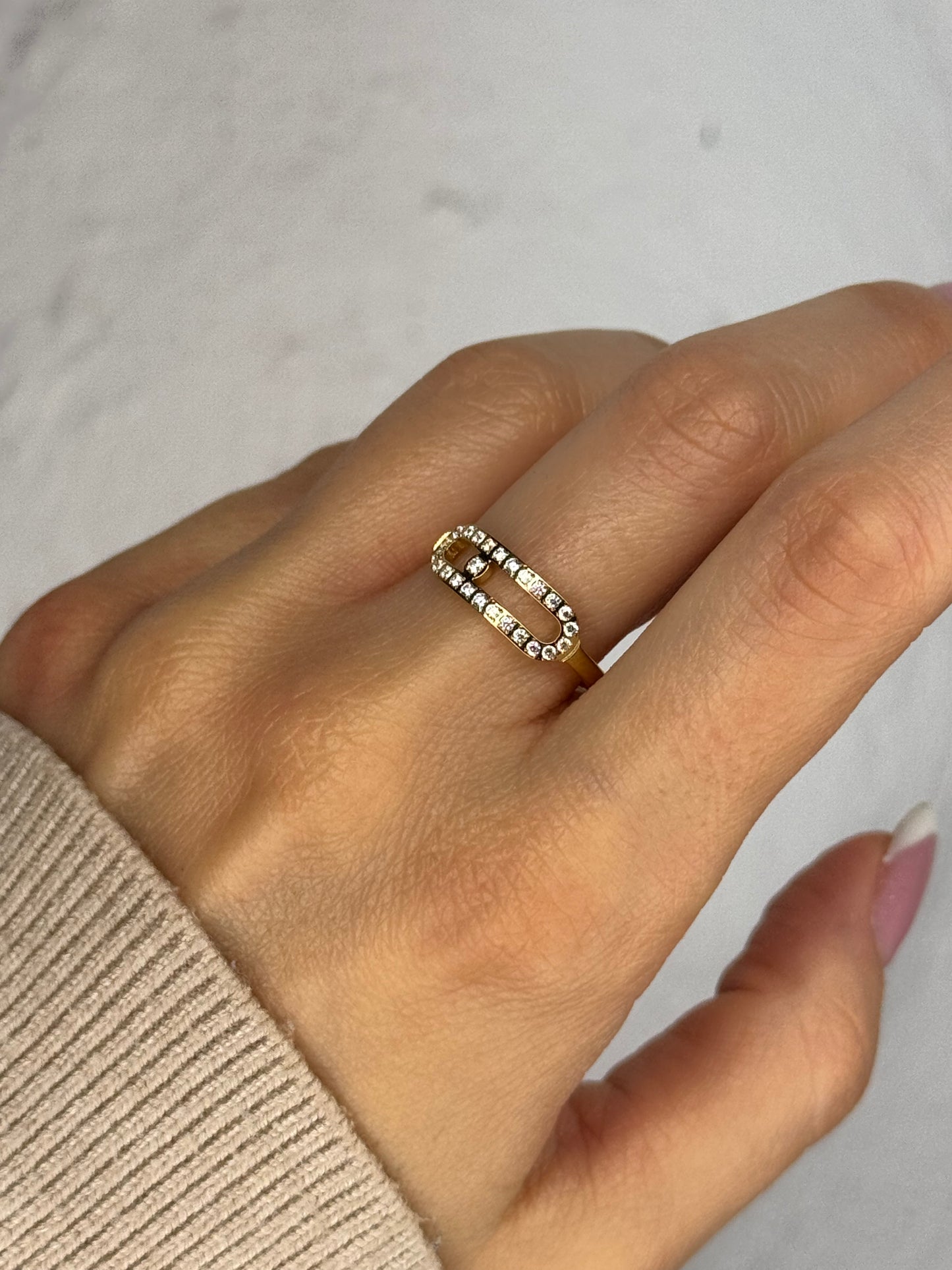 Halo Bond gold – δαχτυλίδι stainless steel