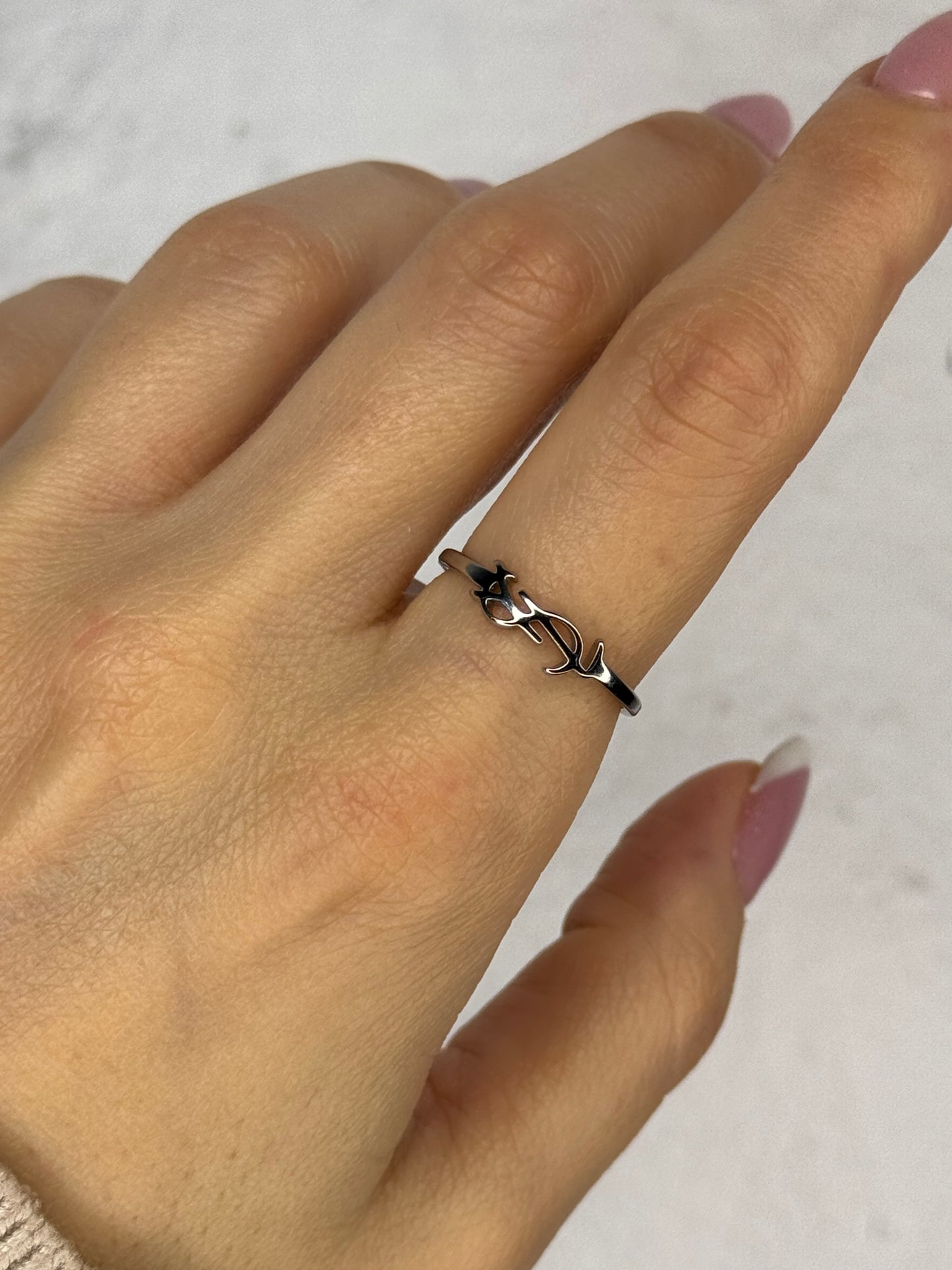 Wild Antler silver – δαχτυλίδι stainless steel