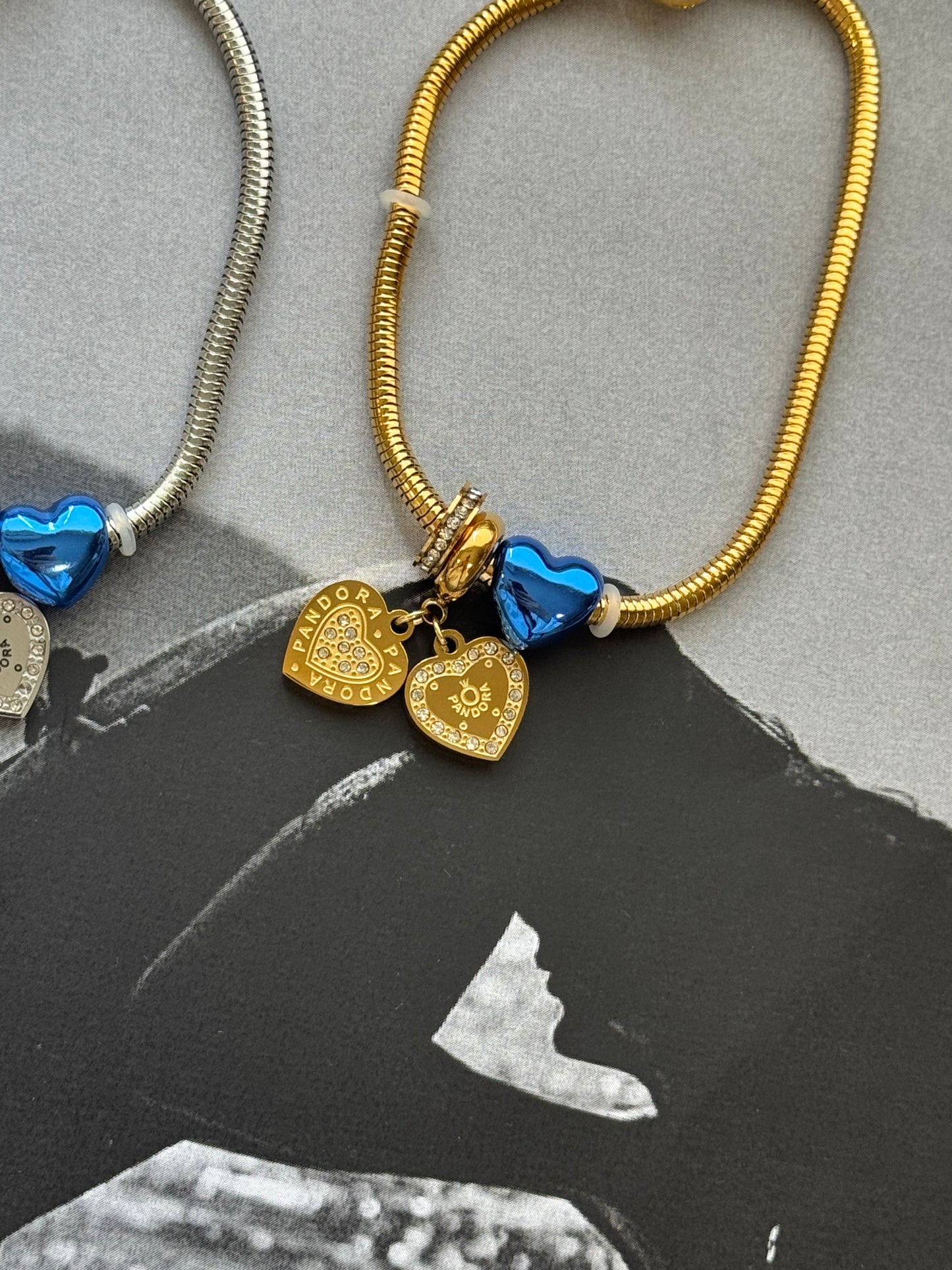 Deep Ocean Heart – Βραχιόλι Stainless Steel με Charms