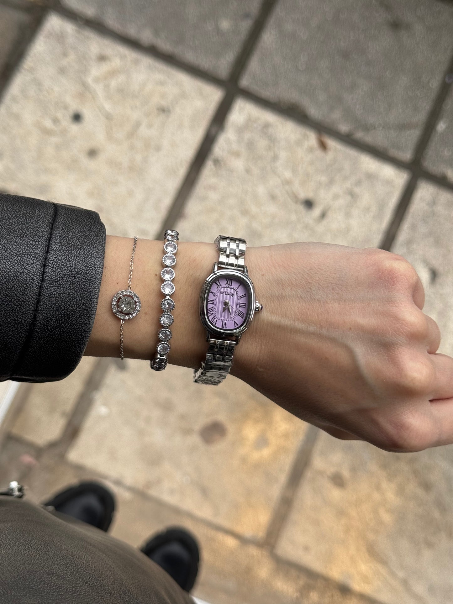 Lilac Elegance – ρολόι stainless steel