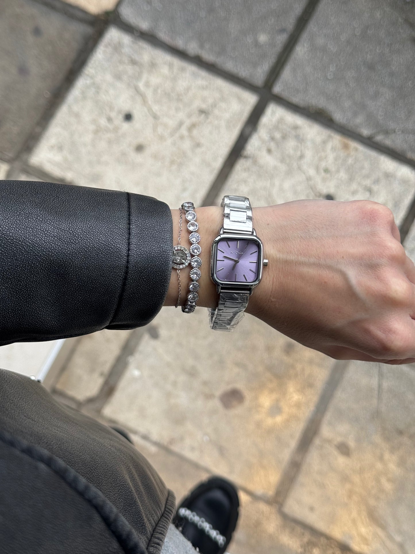 Lavender Square – ρολόι stainless steel