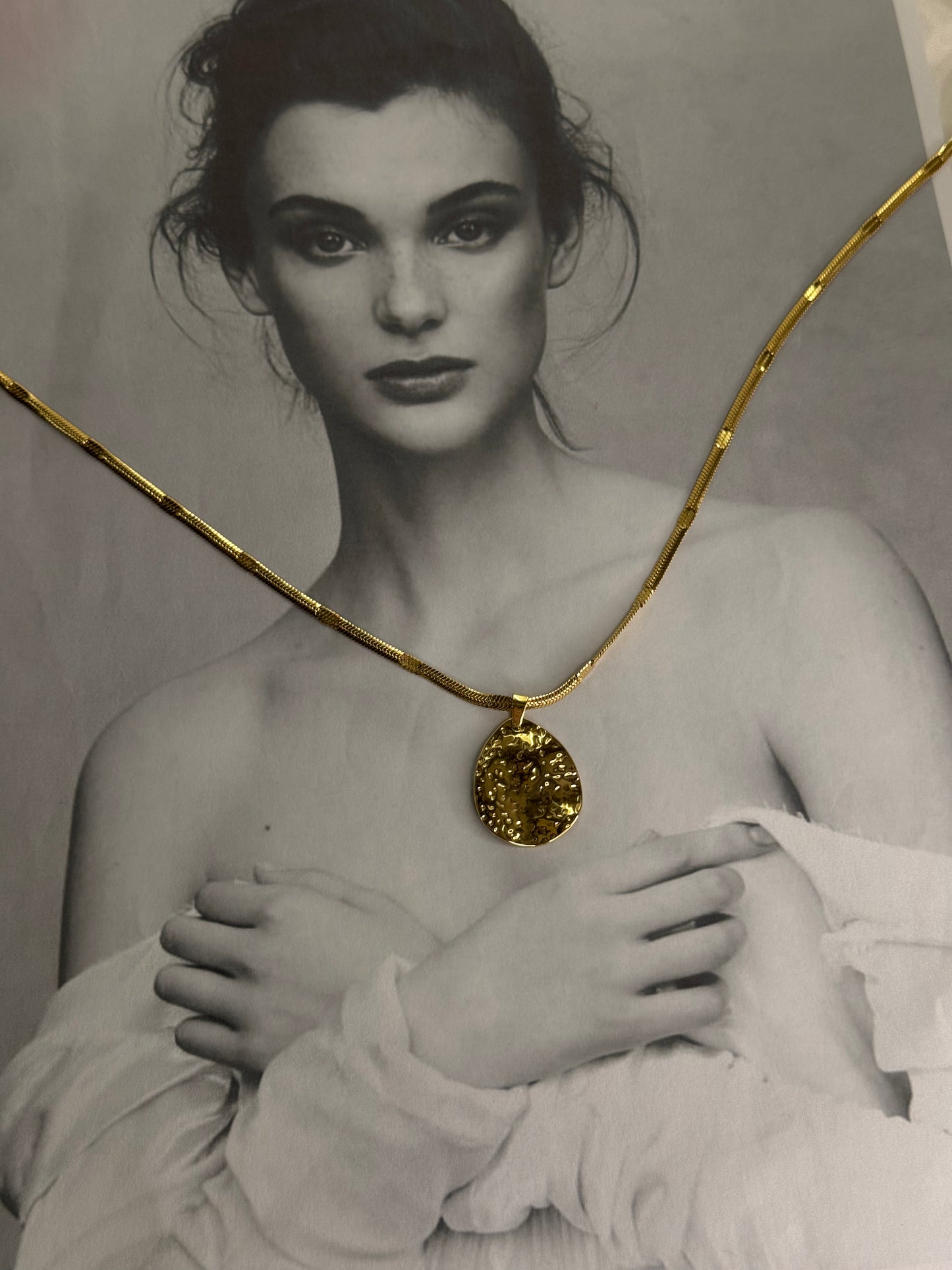 Sculpted Moon – κολιέ stainless steel