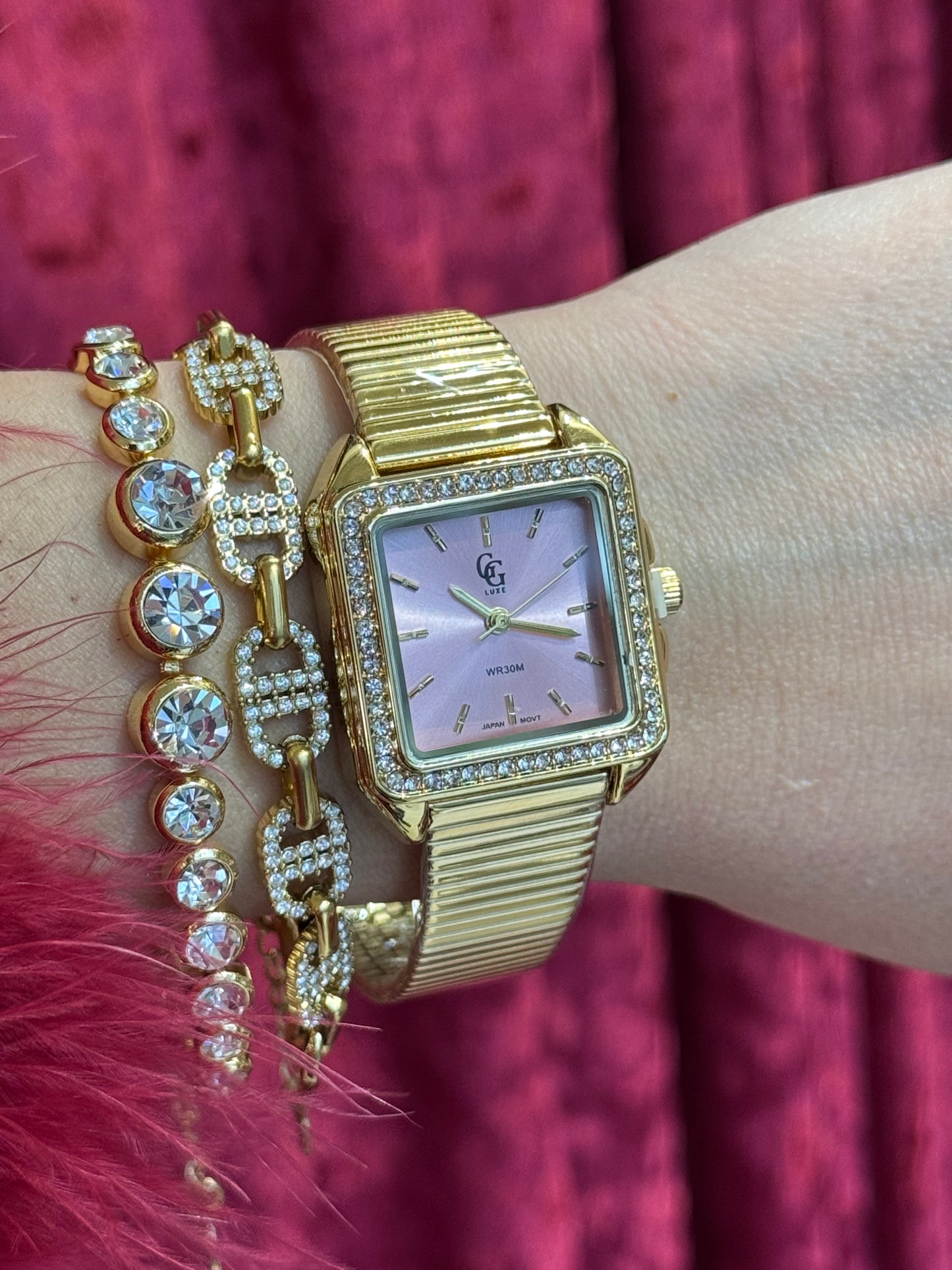 Frosted Rose – ρολόι stainless steel luxury Christmas edition