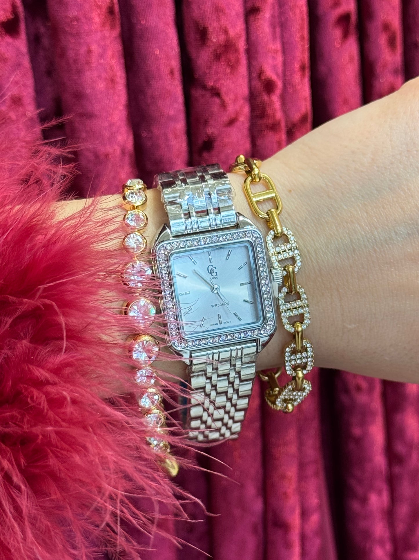 Frosty Pearl – stainless steel luxury watch