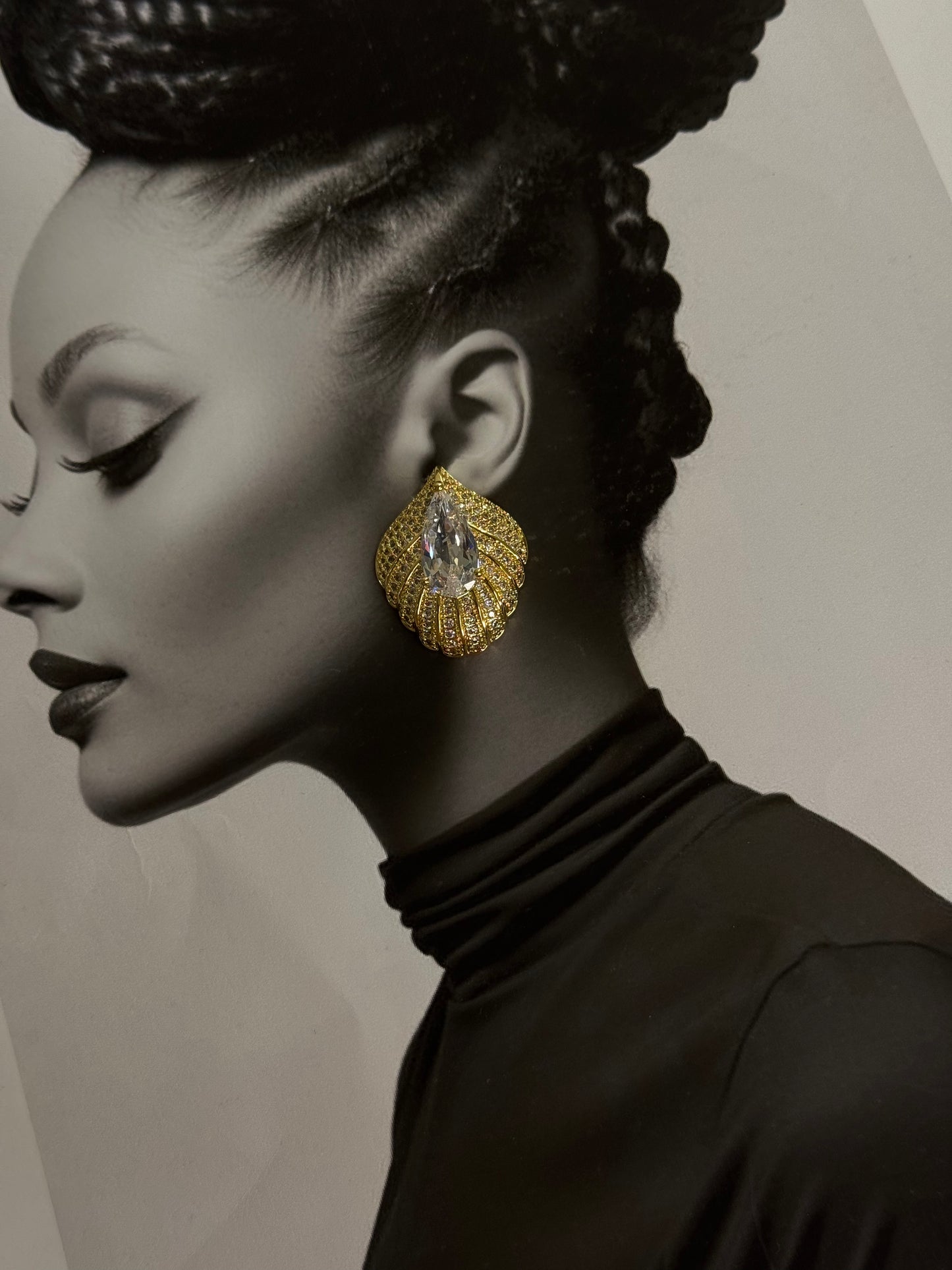 Crystal Diva – σκουλαρίκια από ανθεκτικό ορείχαλκο