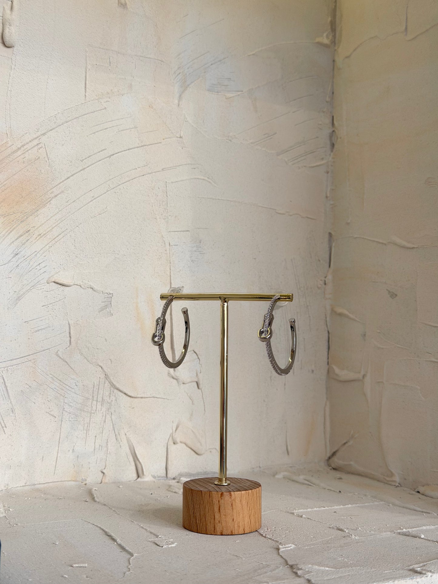 Knot Hoops – σκουλαρίκια ανθεκτικός ορείχαλκος