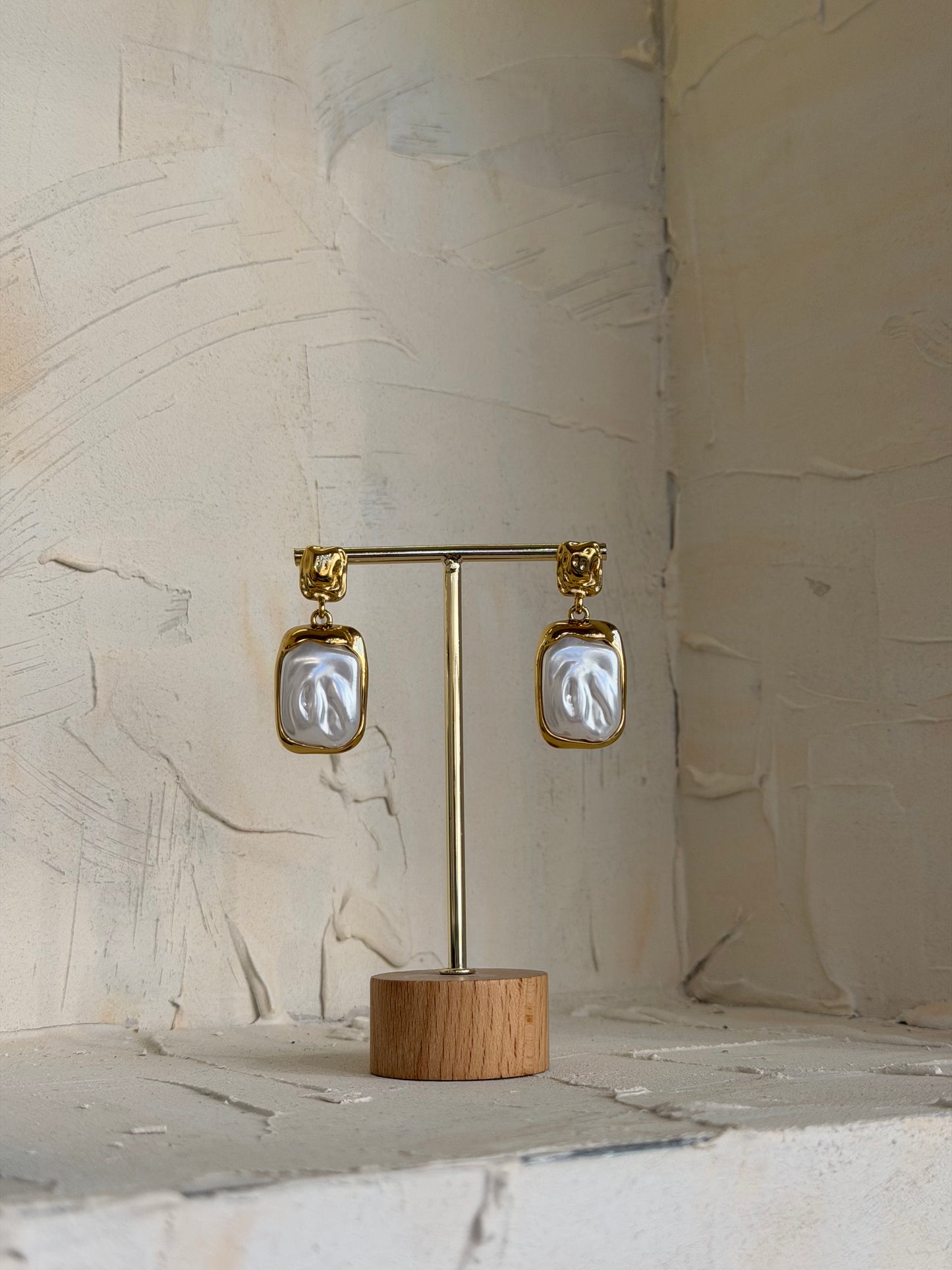 Pearl Frame – σκουλαρίκια stainless steel