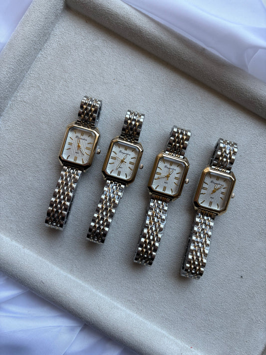 Elegant Bicolor Classic Watch ατσάλινο ρολόι