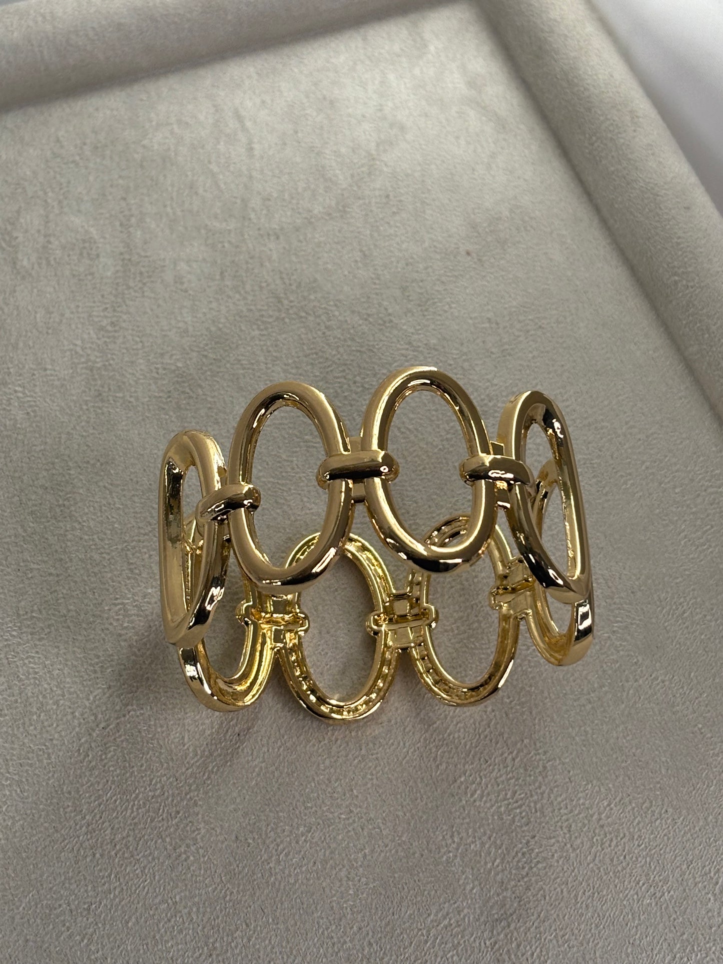 Χειροπέδα χρυσή ατσάλινη