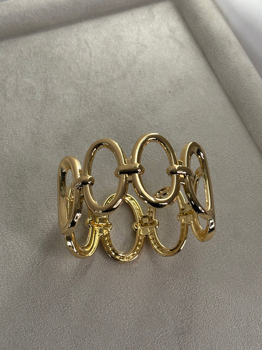 Χειροπέδα χρυσή ατσάλινη