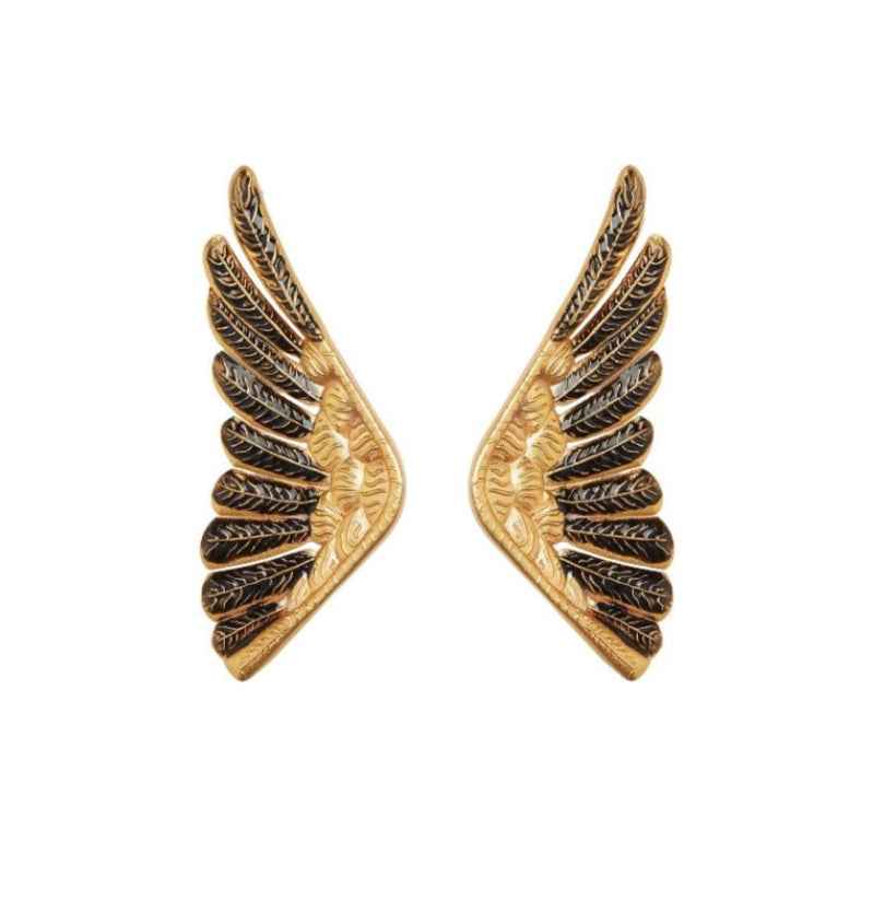 Ithaca Enamel Wings - Χειροποίητα Σκουλαρίκια (Διαθέσιμο με Προπαραγγελία)