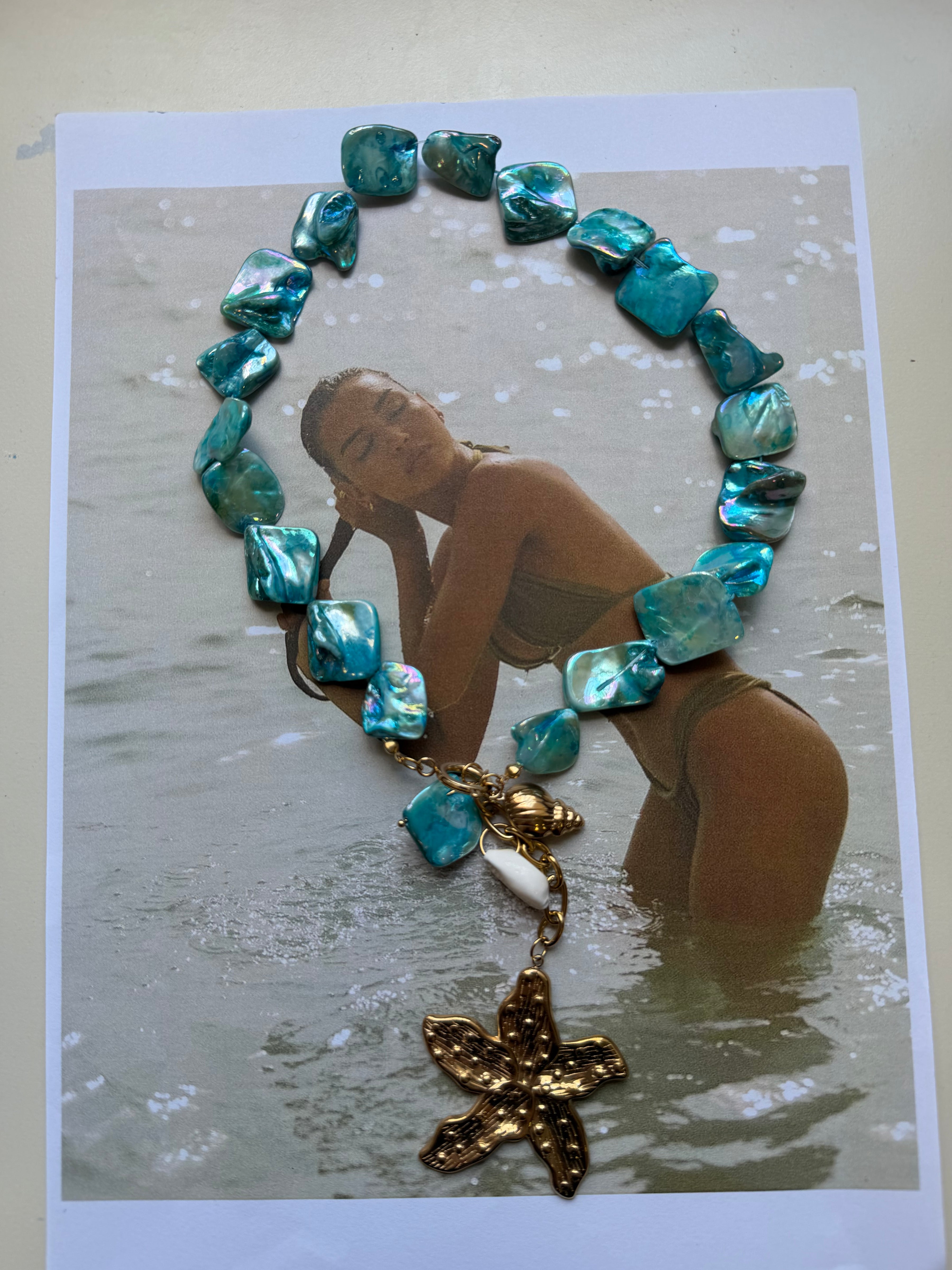 SEA GODDESS 🐚Ατσάλινο Κολιέ
