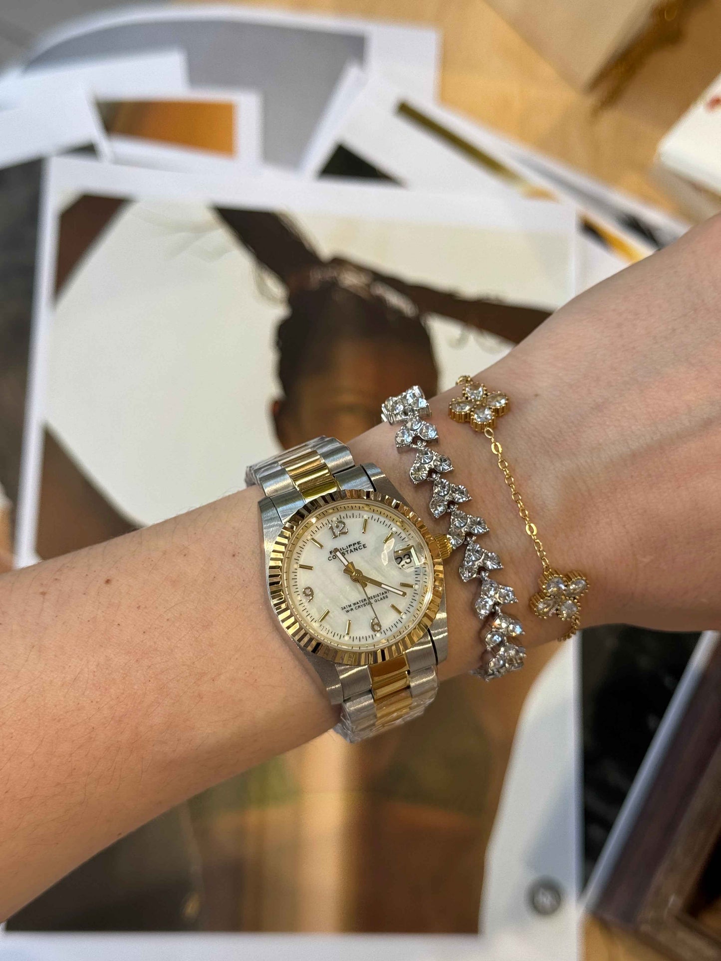 Antoinette Two-Tone (medium)– Αδιάβροχο Premium Ατσάλινο Ρολόι Stainless Steel