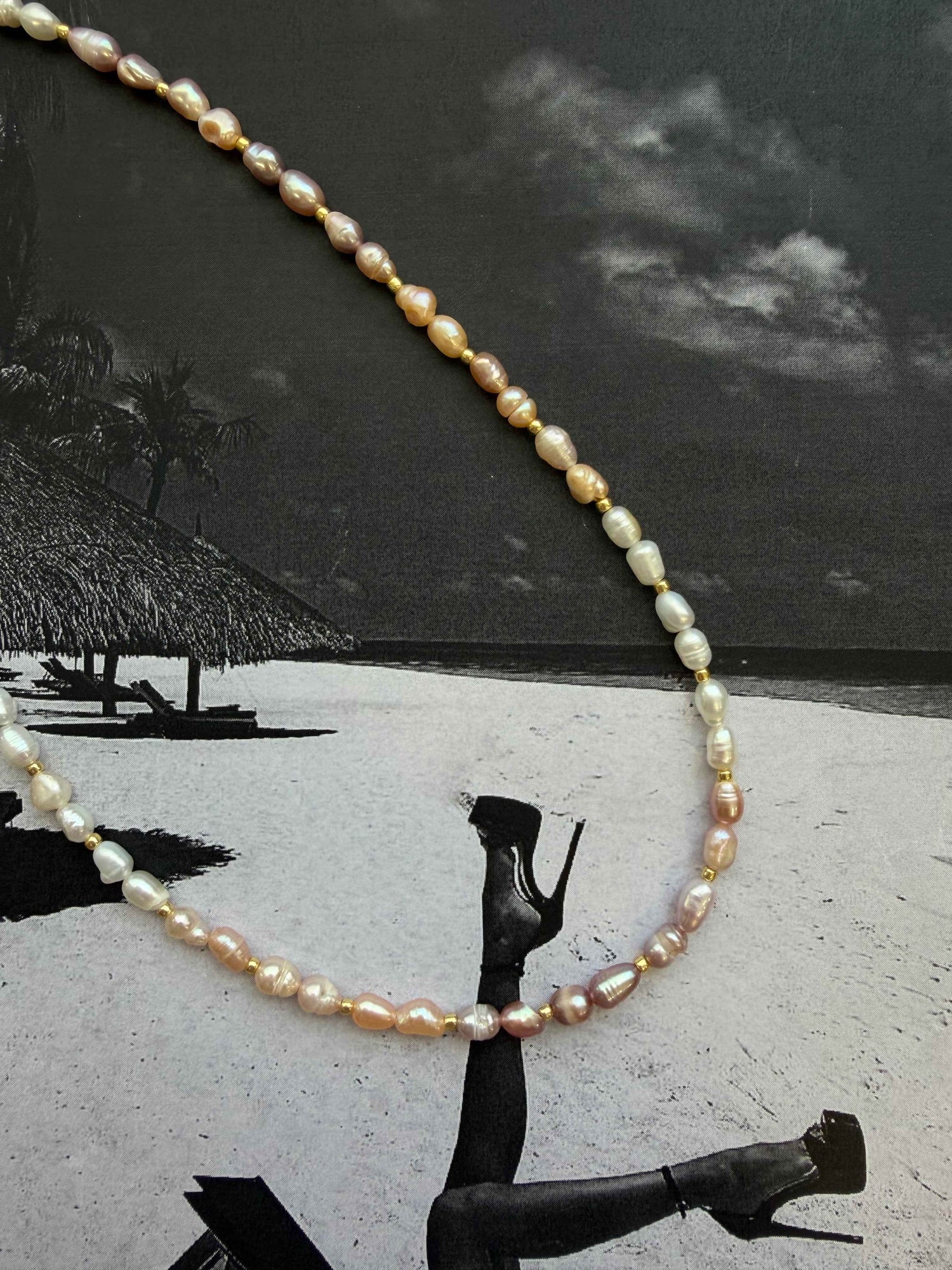 Aurora Pearl – Κολιέ με Αληθινά Μαργαριτάρια & Ατσάλι