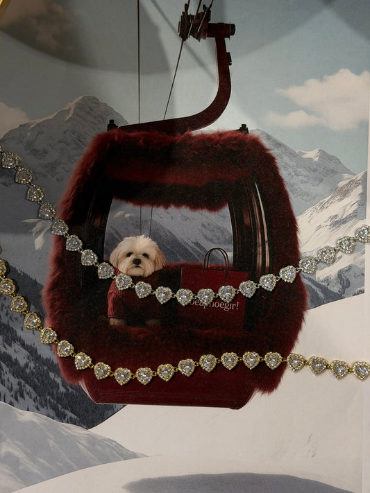 Santa Claus Neclase ✨ Ατσάλινο κολιέ με καρδίες 🎅🏻