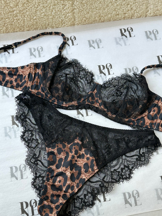 WILD TOUCH - Leopard Lace Set