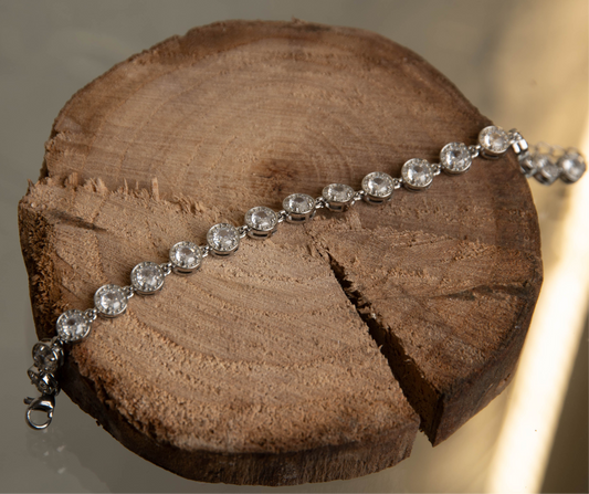 MIRA BRACELET / Ατσάλινο Βραχιόλι με Πετράδια