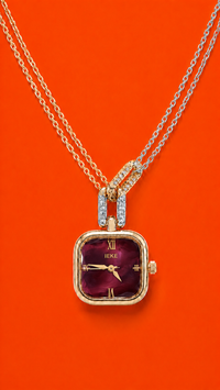 KIKA’S DIAMOND RUBELLITE – Ατσάλινο Ρολόι
