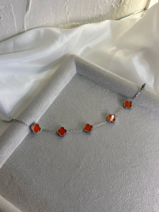 Flowerlike orange silver