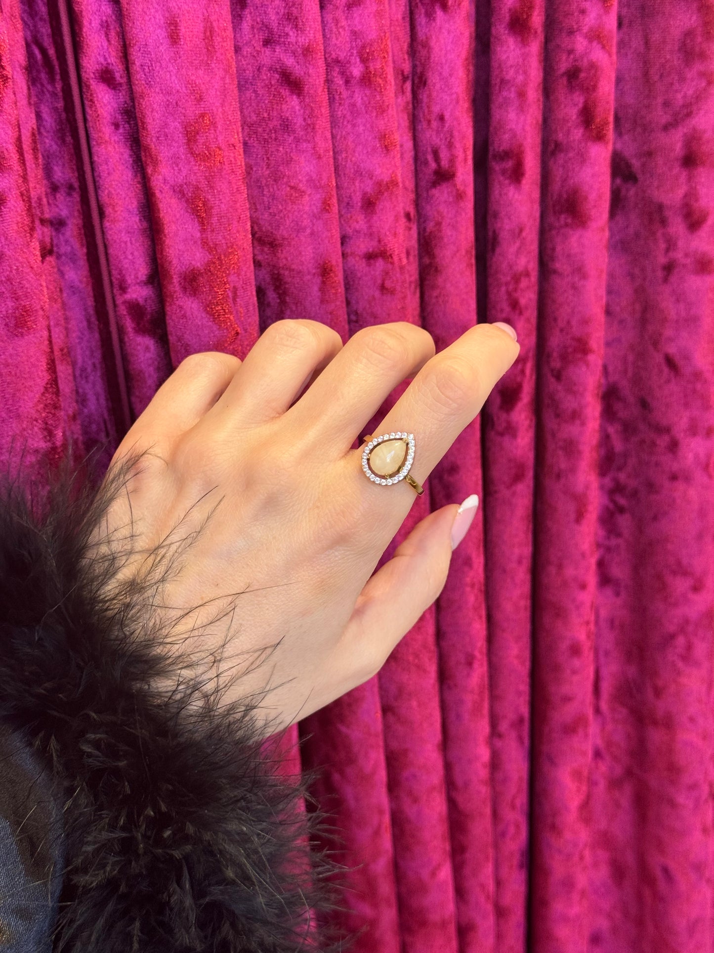 Crimson Tear – δαχτυλίδι stainless steel