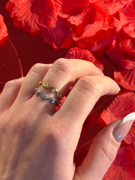 "Two Sides One Union" -δαχτυλίδι stainless steel