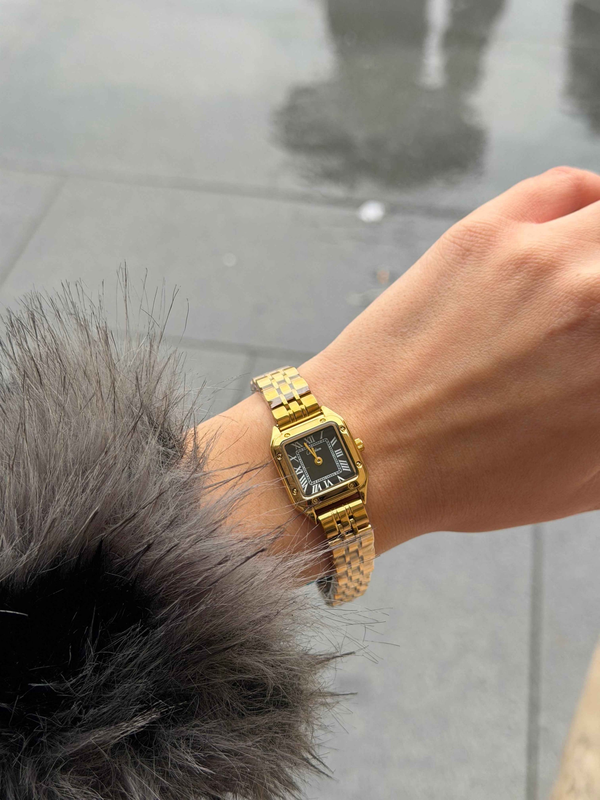 Paris Noir Gold Αδιάβροχο Ρολόι Premium - Stainless Steel