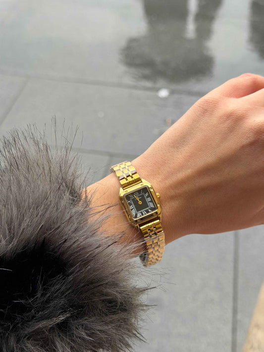 Paris Noir Gold Αδιάβροχο Ρολόι Premium - Stainless Steel