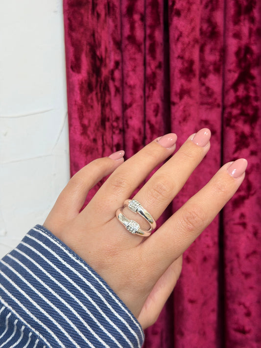 Twin Glow Ring – Stainless Steel