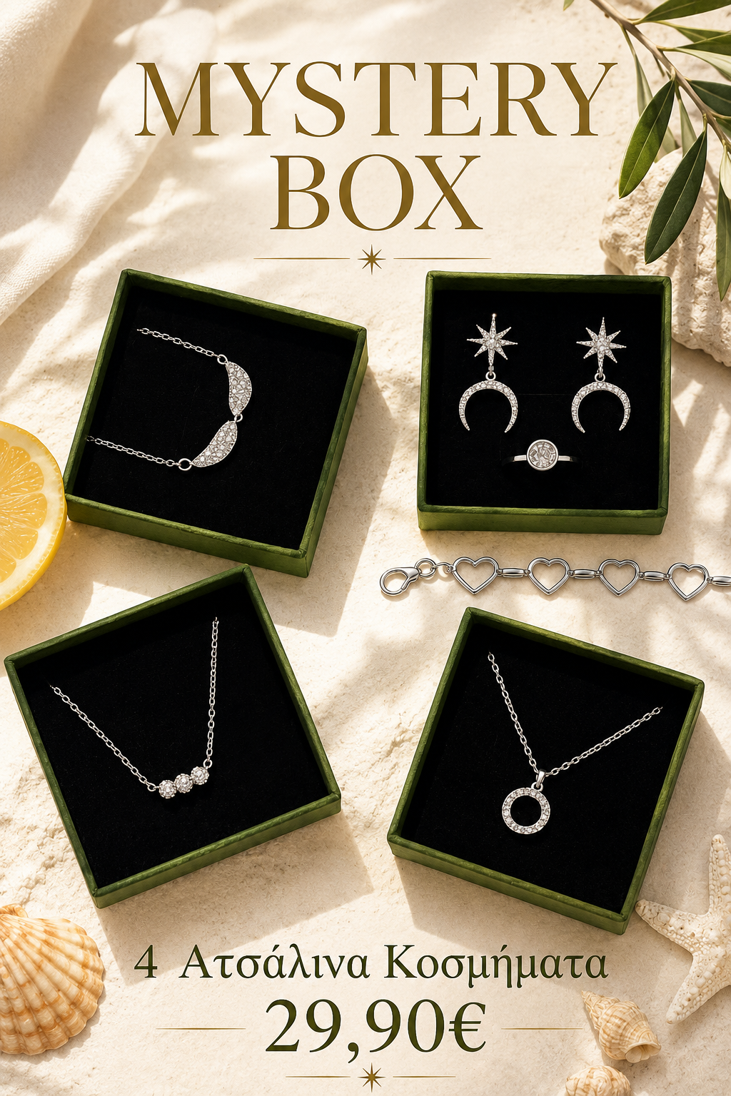 Viral Mystery box «Fall edition» 🍁 4 steel jewelry
